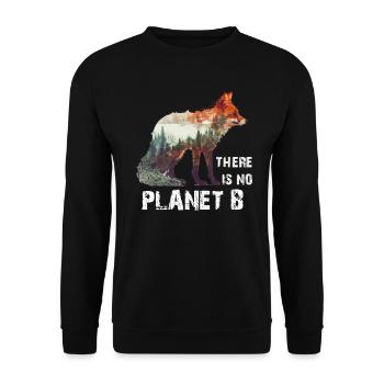 Il n’y a pas de Planète B Earth Day Mission Erde - Sweat-shirt Unisexe - noir - Devant - Alina (178cm) & Michal (187cm)