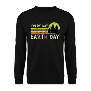 Environmentalists Earth Day Mission Earth Environment - Unisex Sweatshirt - black - Front - Alina (178cm) & Michal (187cm)