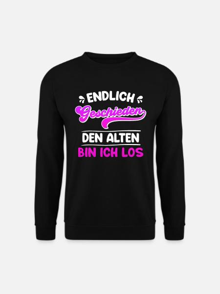 Endlich geschieden Scheidungsparty Scheidung - Unisex Pullover - Schwarz