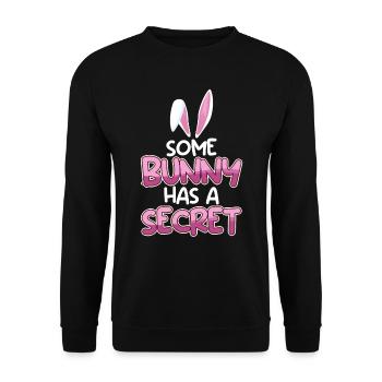 Easter Bunny Cute Easter Friend Easter Bunny Easter - Unisex Sweatshirt - black - Front - Alina (178cm) & Michal (187cm)