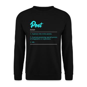 Book lovers poets and bookworms bookworms - Unisex Sweatshirt - black - Front - Alina (178cm) & Michal (187cm)