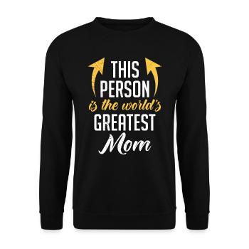 La plus grande fête des mères du monde Meilleure Mama Queen - Sweat-shirt Unisexe - noir - Devant - Alina (178cm) & Michal (187cm)