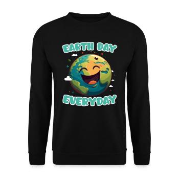 Environmentalists Earth Day Mission Earth Environment - Unisex Sweatshirt - black - Front - Alina (178cm) & Michal (187cm)