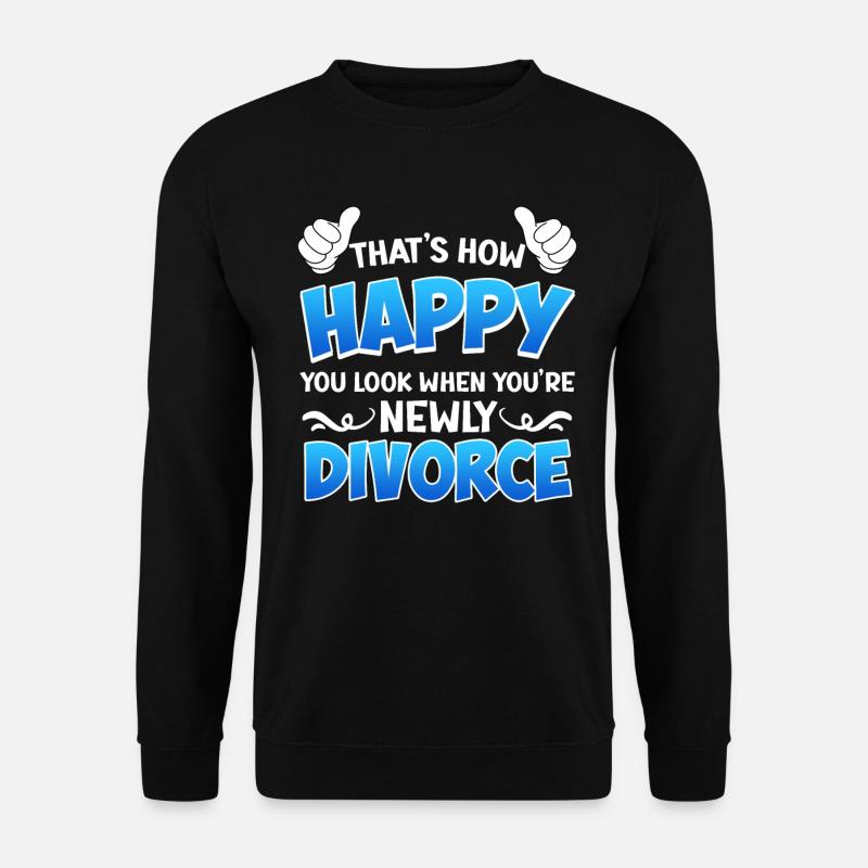 Scheidungsparty frisch geschieden Scheidung - Unisex Pullover - Schwarz