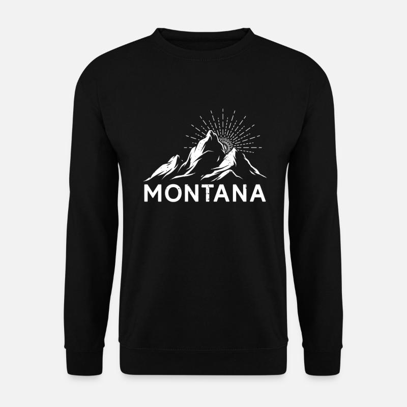 Montana Bergsteiger Summit klettern Wandern - Unisex Pullover - Schwarz
