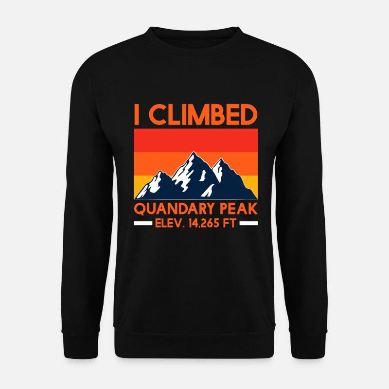 Mountaineer Longs Peak Mountain Hikers - Unisex Sweatshirt - black