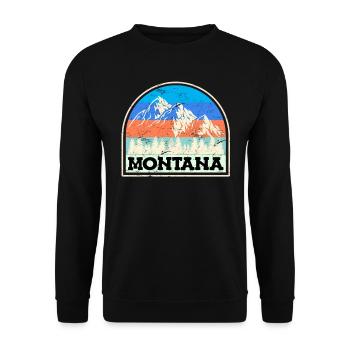 Montana Alpinisme Sommet Escalade Randonnée - Sweat-shirt Unisexe - noir - Devant - Alina (178cm) & Michal (187cm)