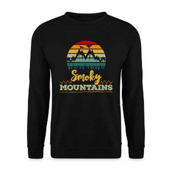 Smoky Mountain Mountaineer Summit Climb - Sweat-shirt Unisexe - noir - Devant - Alina (178cm) & Michal (187cm)