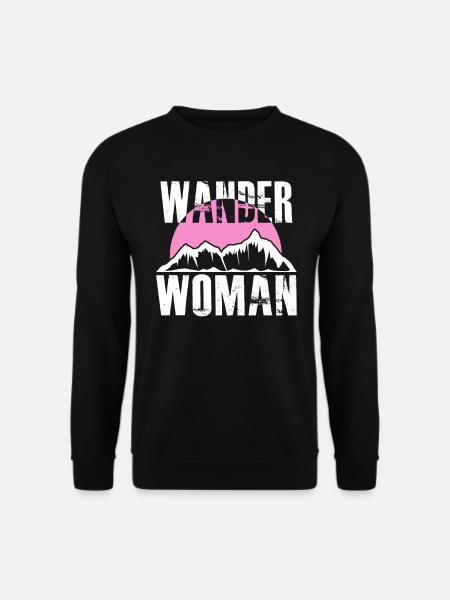 Hiking Mountaineering Hiking Hiking Women - Unisex Sweatshirt - black