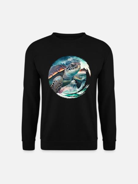 Sauvons les tortues Protection de l’environnement Océan - Sweat-shirt Unisexe - noir