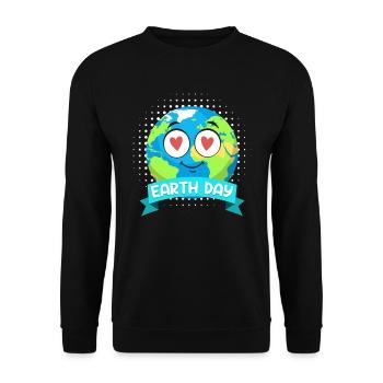 Environmentalists Earth Day Mission Earth Environment - Unisex Sweatshirt - black - Front - Alina (178cm) & Michal (187cm)
