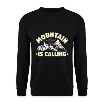Appels en montagne, alpiniste, randonneur, fan de montagne - Sweat-shirt Unisexe - noir - Devant - Alina (178cm) & Michal (187cm)