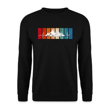 Summit Sports Mountaineers Summit Hikers Hiking - Unisex Sweatshirt - black - Front - Alina (178cm) & Michal (187cm)