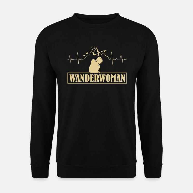 Hiker, Mountaineer, Hiker - Unisex Sweatshirt - black