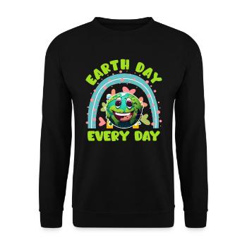 Environmentalists Earth Day Mission Earth Environment - Unisex Sweatshirt - black - Front - Alina (178cm) & Michal (187cm)