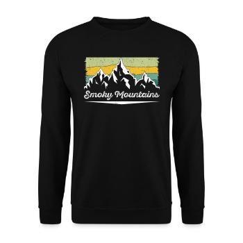 Smoky Mountain Mountaineer Summit Climb - Sweat-shirt Unisexe - noir - Devant - Alina (178cm) & Michal (187cm)
