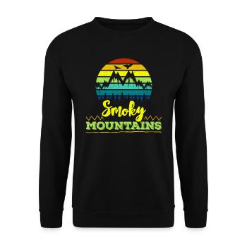 Smoky Mountain Mountaineer Summit Climb - Sweat-shirt Unisexe - noir - Devant - Alina (178cm) & Michal (187cm)