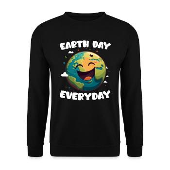 Environmentalists Earth Day Mission Earth Environment - Unisex Sweatshirt - black - Front - Alina (178cm) & Michal (187cm)