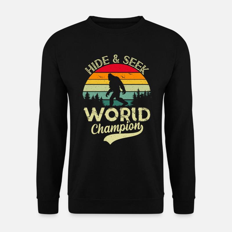Cache-cache Nature Garçons Vagabond Drôle - Sweat-shirt Unisexe - noir