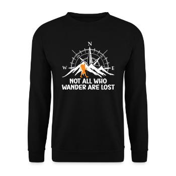 Randonneurs Drôles d’alpinistes Randonnée - Sweat-shirt Unisexe - noir - Devant - Alina (178cm) & Michal (187cm)