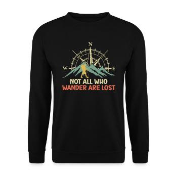 Randonneurs Drôles d’alpinistes Randonnée - Sweat-shirt Unisexe - noir - Devant - Alina (178cm) & Michal (187cm)