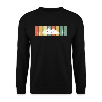 Summit Sports Mountaineers Summit Hikers Hiking - Unisex Sweatshirt - black - Front - Alina (178cm) & Michal (187cm)