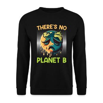 Il n’y a pas de protection de l’environnement pour le Jour de la Terre de la planète B - Sweat-shirt Unisexe - noir - Devant - Alina (178cm) & Michal (187cm)
