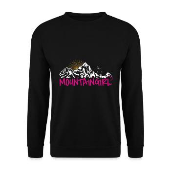 Mountaingirls Hikers Mountaineers Mountaineers Women - Unisex Sweatshirt - black - Front - Alina (178cm) & Michal (187cm)