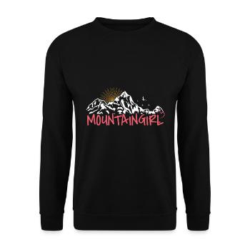 Mountaingirls Hikers Mountaineers Mountaineers Women - Unisex Sweatshirt - black - Front - Alina (178cm) & Michal (187cm)