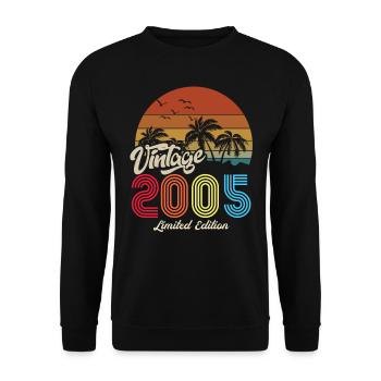 Vintage exemplaire unique 2005 Edition limitée - Sweat-shirt Unisexe - noir - Devant - Alina (178cm) & Michal (187cm)