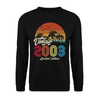 Unique vintage copy 2003 Limited edition - Unisex Sweatshirt - black - Front - Alina (178cm) & Michal (187cm)