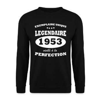 Vintage unique copy 1953 Limited edition - Unisex Sweatshirt - black - Front - Alina (178cm) & Michal (187cm)