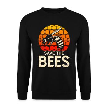 Préserver et protéger les écologistes des animaux et de la nature - Sweat-shirt Unisexe - noir - Devant - Alina (178cm) & Michal (187cm)