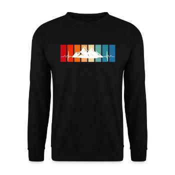 Summit Sports Mountaineers Summit Hikers Hiking - Unisex Sweatshirt - black - Front - Alina (178cm) & Michal (187cm)