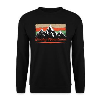 Smoky Mountain Mountaineer Summit Climb - Sweat-shirt Unisexe - noir - Devant - Alina (178cm) & Michal (187cm)