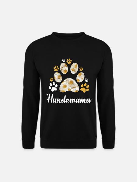 Gänseblümchen Hundemama Gänseblumen Dog Mom - Unisex Pullover - Schwarz
