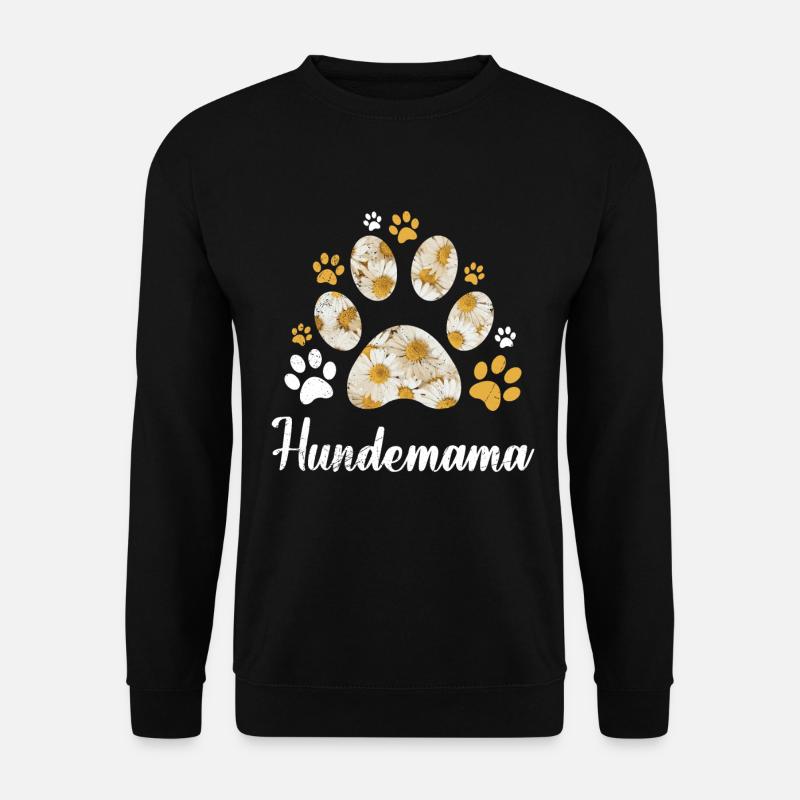 Gänseblümchen Hundemama Gänseblumen Dog Mom - Unisex Pullover - Schwarz