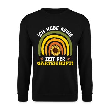 Sonnenblumen Just a Girl who loves Sunflowers - Unisex Pullover - Schwarz - Vorne - Alina (178cm) & Michal (187cm)