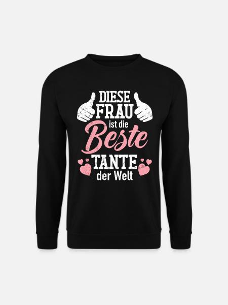 Beste Tante Muttertag Tanten weltbeste Tante - Unisex Pullover - Schwarz