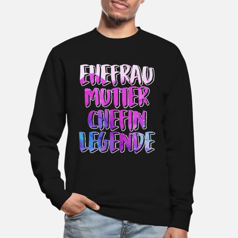 Ehefrau Mama Chefin Muttertag Supervisor Unisex Pullover