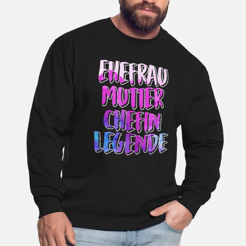 Ehefrau Mama Chefin Muttertag Supervisor Unisex Pullover