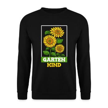 Garten Chefin Sonnenblumen Gartenfreundin Blumen - Unisex Pullover - Schwarz - Vorne - Alina (178cm) & Michal (187cm)