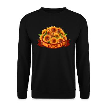 Garten Chefin Gartenliebhaberin Gartenfreundin - Unisex Pullover - Schwarz - Vorne - Alina (178cm) & Michal (187cm)