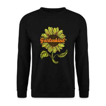 Gartenkind Sonnenblumen Gartenfreunde Blumenliebe - Unisex Pullover - Schwarz - Vorne - Alina (178cm) & Michal (187cm)