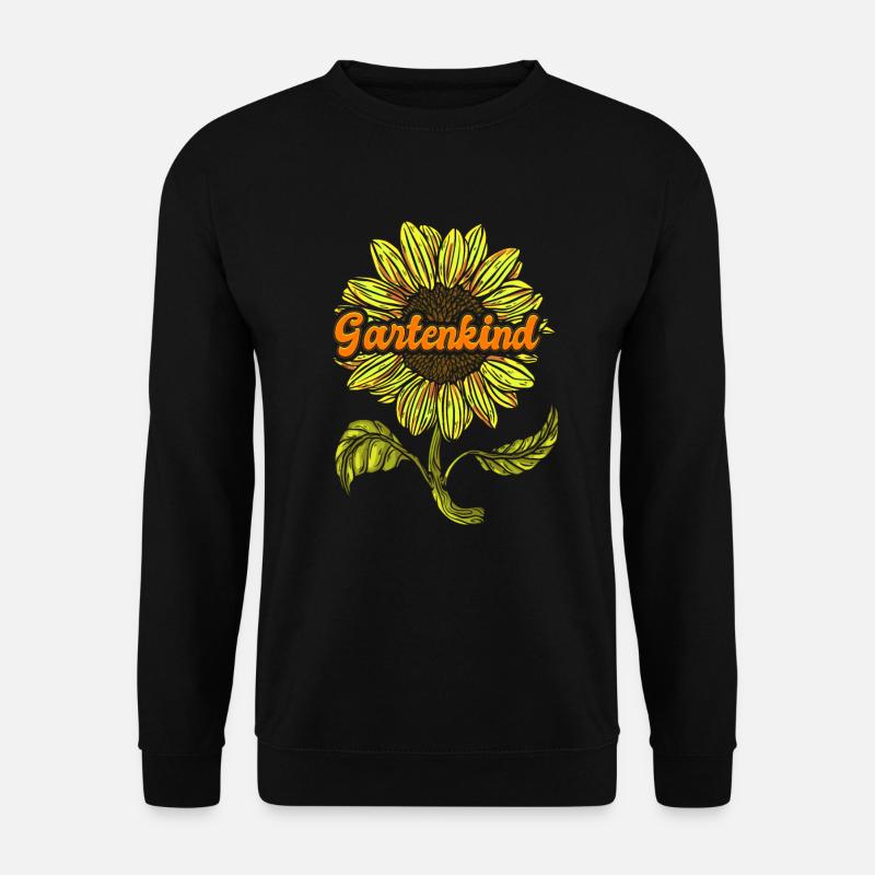 Gartenkind Sonnenblumen Gartenfreunde Blumenliebe - Unisex Pullover - Schwarz