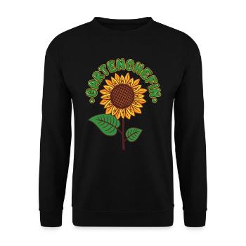 Garten Chefin Gartenliebhaberin Gartenfreundin - Unisex Pullover - Schwarz - Vorne - Alina (178cm) & Michal (187cm)