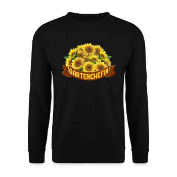 Garten Chefin Gartenliebhaberin Gartenfreundin - Unisex Pullover - Schwarz - Vorne - Alina (178cm) & Michal (187cm)