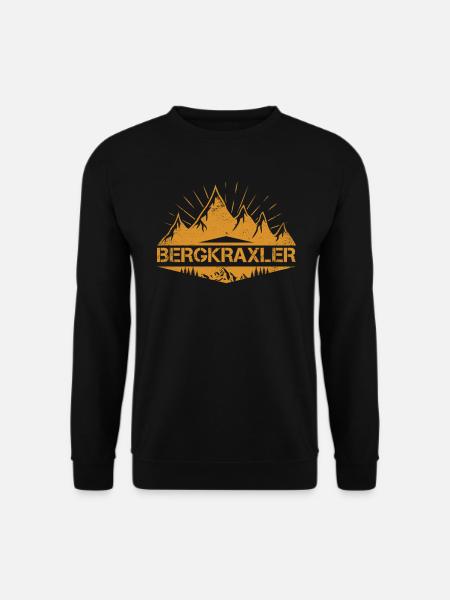 Bergkraxler Bergfan Wanderer Berge - Unisex Pullover - Schwarz