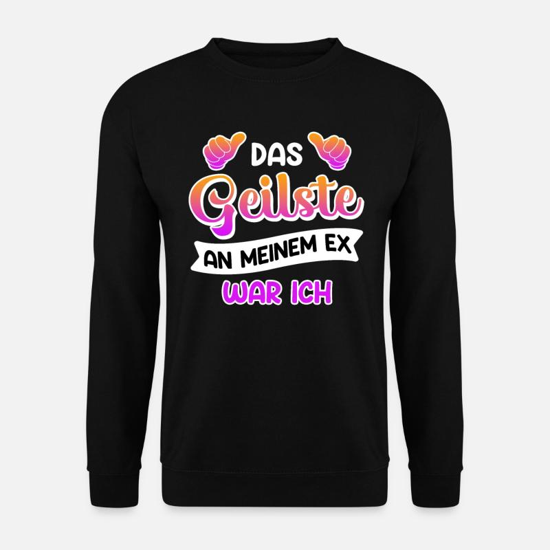 Scheidungsparty frisch Geschieden Happy Divorce - Unisex Pullover - Schwarz