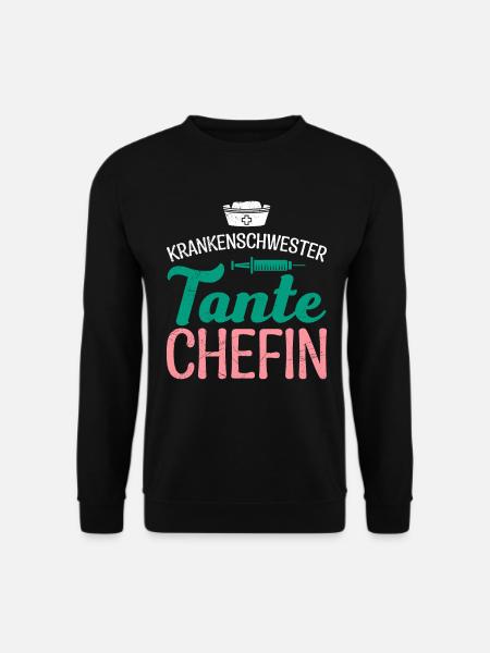 Krankenschwester Tante Chefin Muttertag - Unisex Pullover - Schwarz